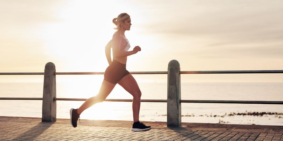 mujer corriendo